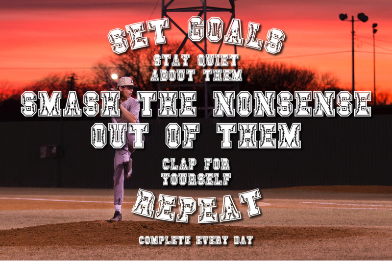 Baseball Font Cut Files, Letters