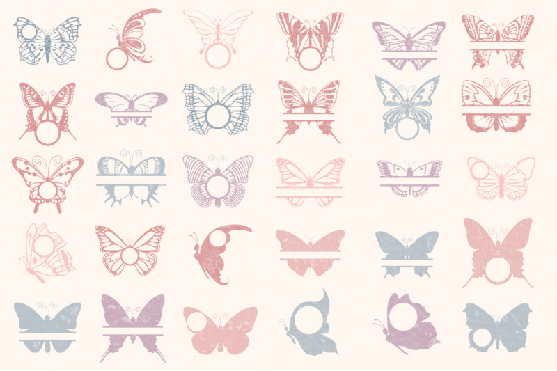 Download Butterfly Svg Butterfly Monogram Svg Cut Files Bundle By Anastasia Feya Fonts Svg Cut Files Thehungryjpeg Com