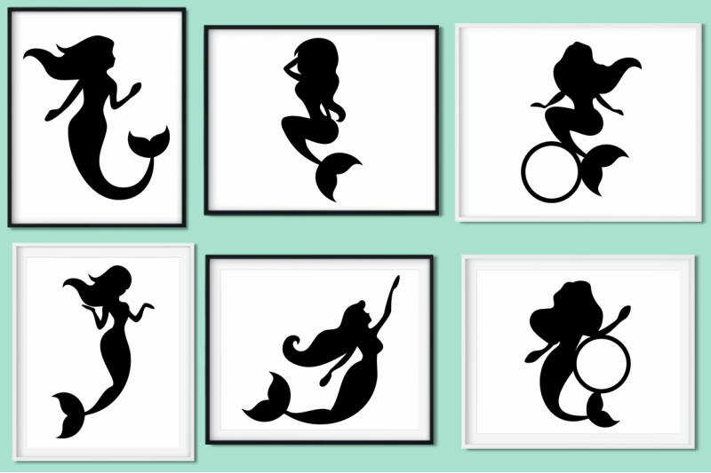 Free Free 269 Monogram Mermaid Silhouette Mermaid Svg SVG PNG EPS DXF File