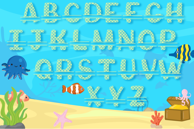 Free Free 161 Mermaid Letters Svg SVG PNG EPS DXF File
