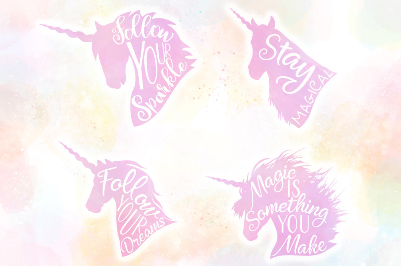 Download 10 Unicorn Quotes SVG Cut Files Pack By Anastasia Feya ...