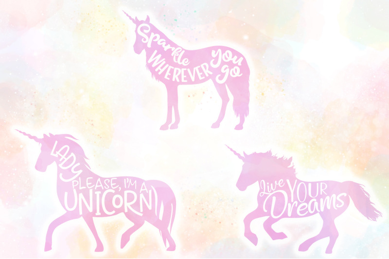 Download 10 Unicorn Quotes SVG Cut Files Pack By Anastasia Feya ...