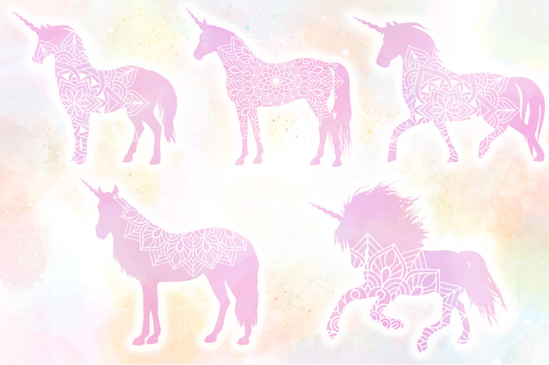 Download Unicorn Mandala SVG Cut Files Pack By Anastasia Feya Fonts ...