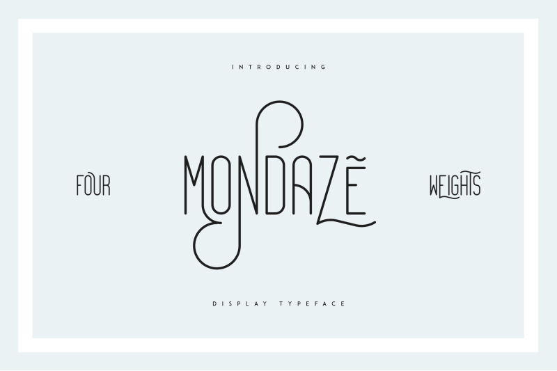 mondaze-typeface-4-weights