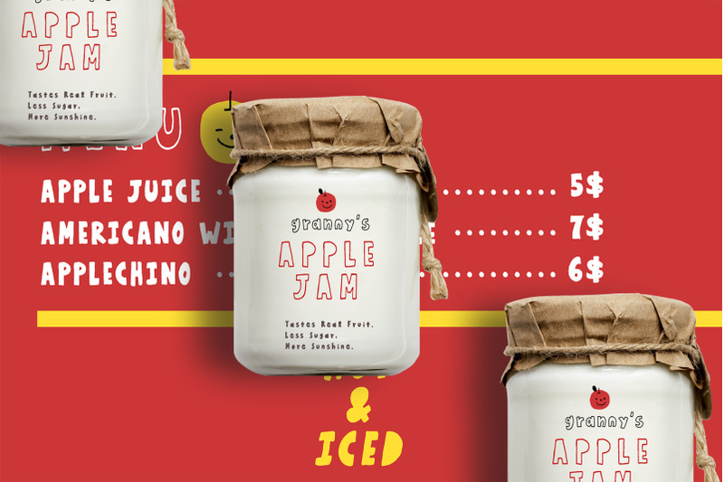honey-apple-juicy-typeface