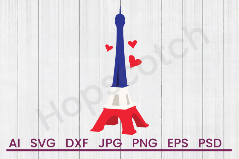 eiffel-tower-love-svg-file-dxf-file