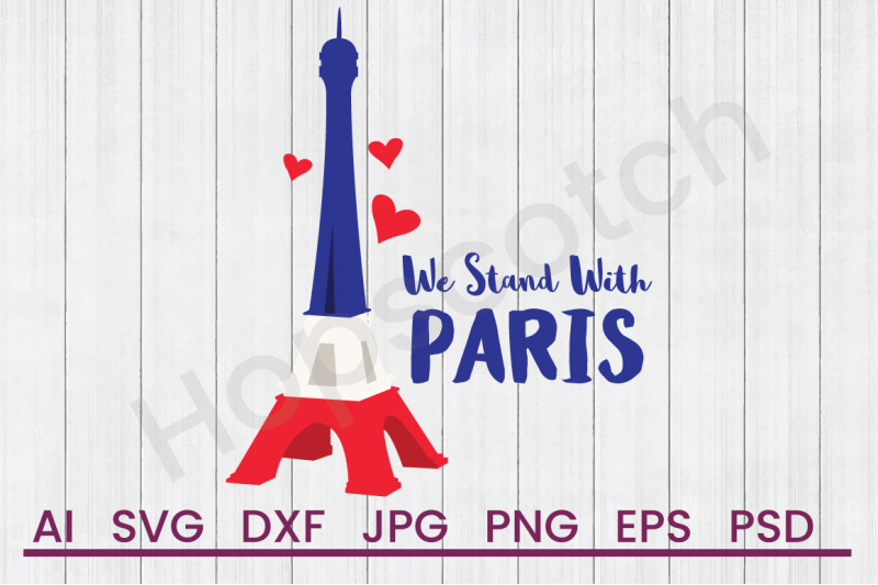 stand-with-paris-svg-file-dxf-file