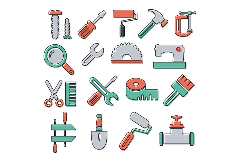 linear-icons-with-building-tools
