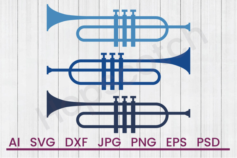 music-trumpets-svg-file-dxf-file