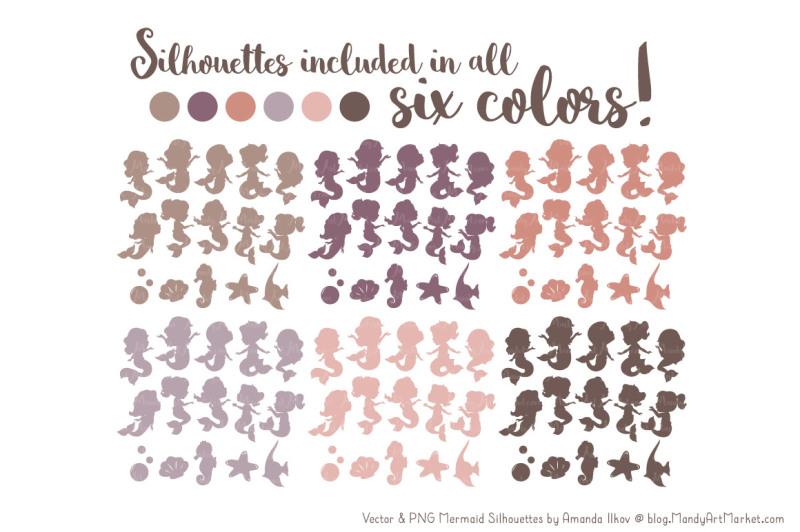 sweet-mermaid-silhouettes-vector-clipart-in-buff