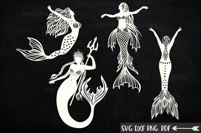 Free Free 324 Outline Mermaid Silhouette Svg SVG PNG EPS DXF File