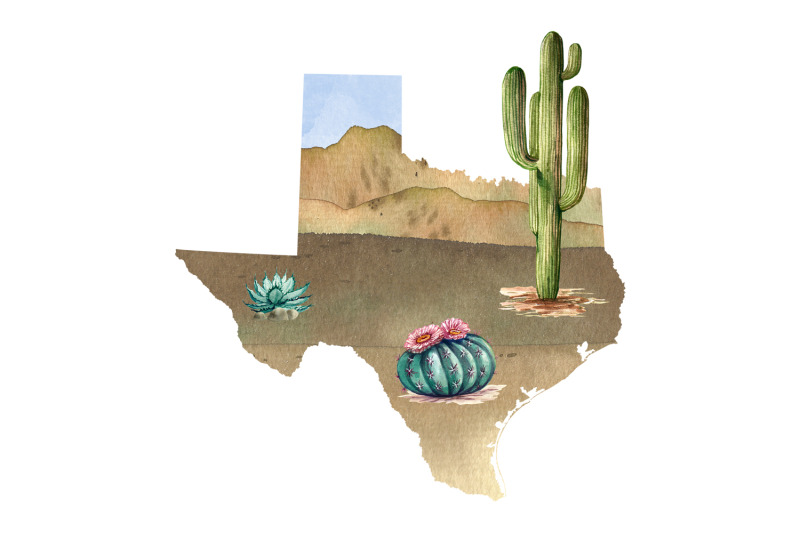 rodeo-texas-cowboy-watercolor-clipart