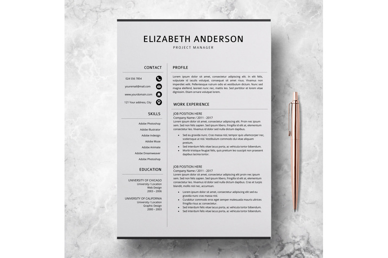 professional-resume-template-creative-cv-templates-elizabeth
