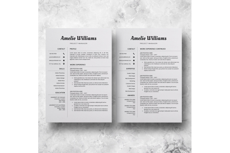 modern-resume-template-professional-cv-design-amelie