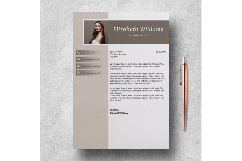 resume-template-for-word-and-pages-cv-template-elizabeth