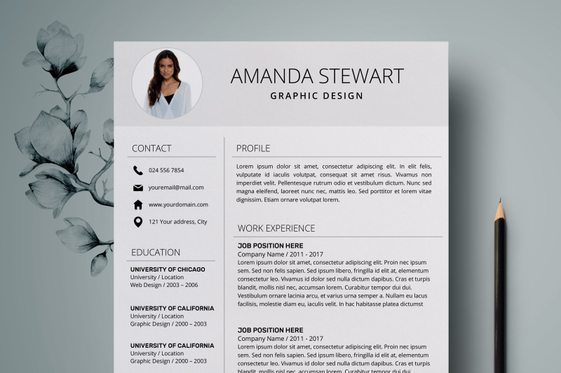 resume-template-cv-template-amanda