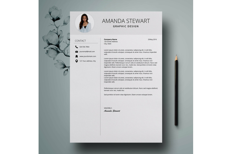 resume-template-cv-template-amanda