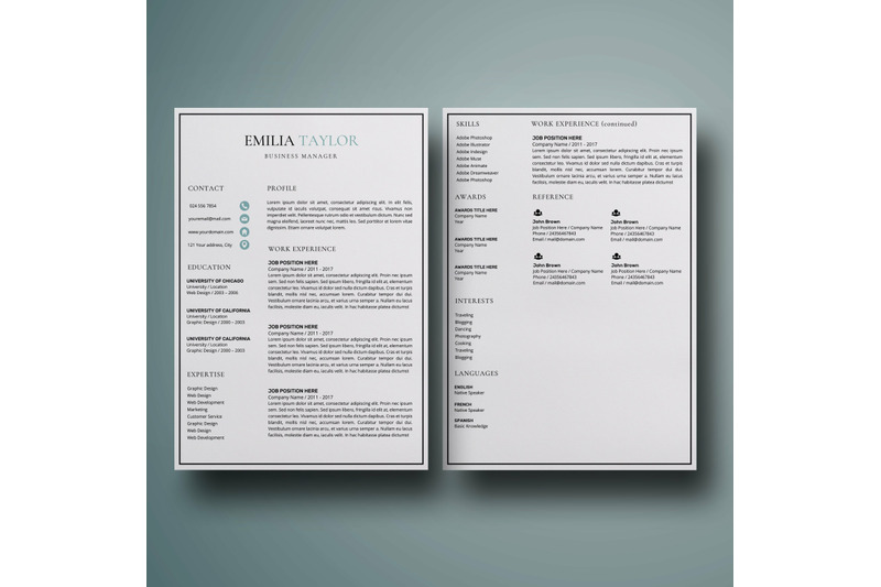 resume-template-creative-resume-design-emilia