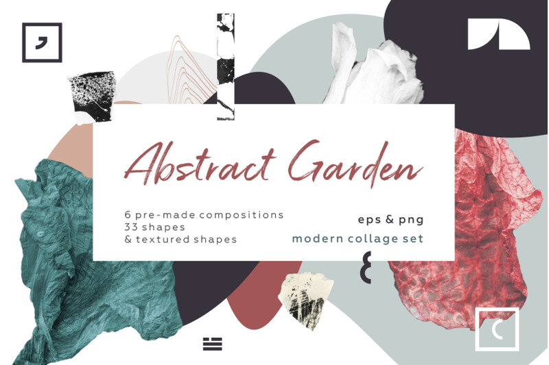 abstract-garden-modern-collage-set