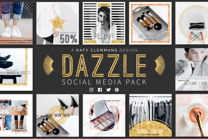 dazzle-social-media-template-pack