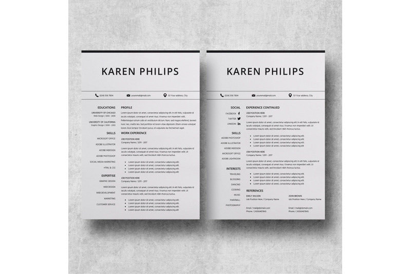 resume-template-instant-download-standard-cv-format-karen