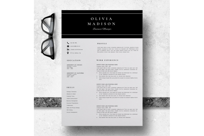 resume-instant-download-creative-resume-ideas-olivia