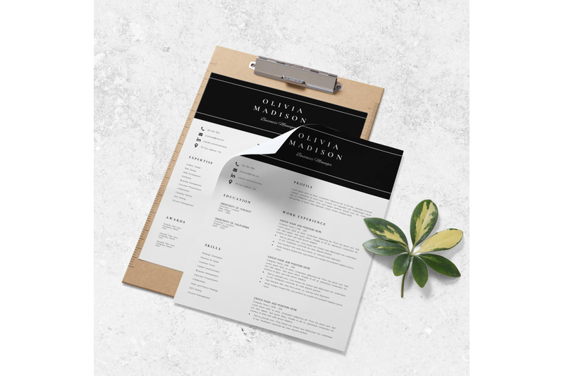 resume-instant-download-creative-resume-ideas-olivia