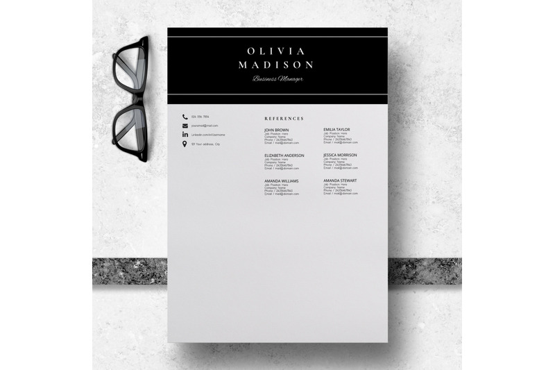 resume-instant-download-creative-resume-ideas-olivia