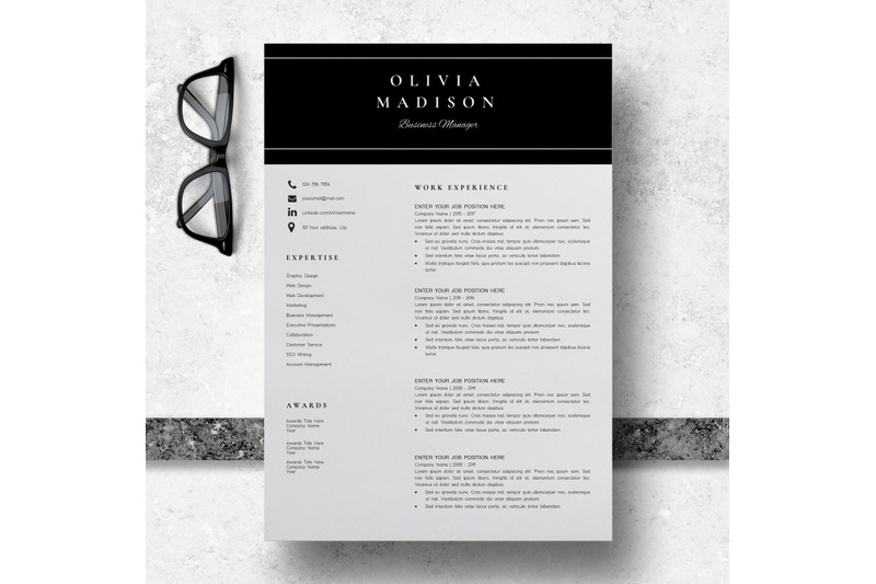 resume-instant-download-creative-resume-ideas-olivia