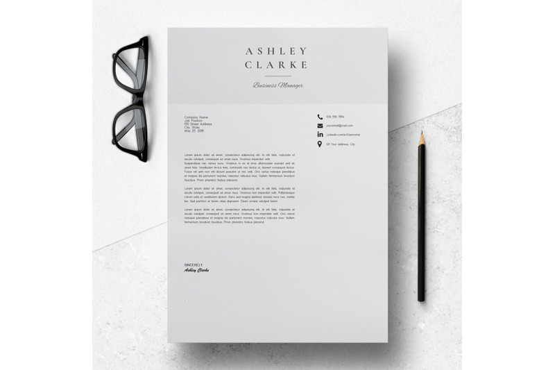 resume-template-5-pages-professional-resume-design-ashley