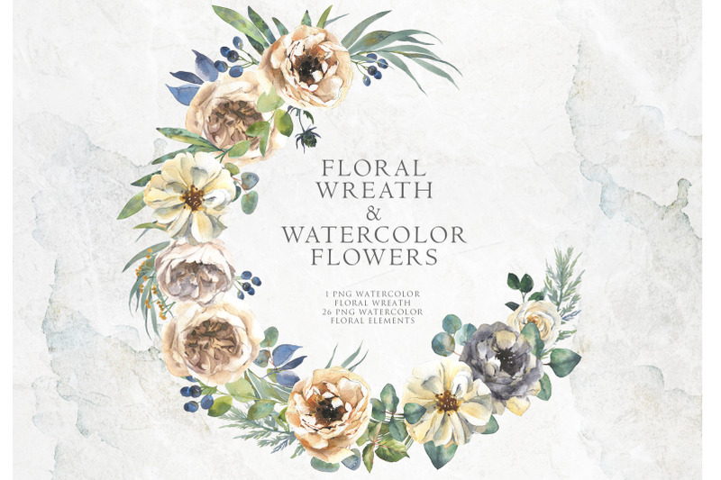 delicate-watercolor-flowers-and-floral-wreath