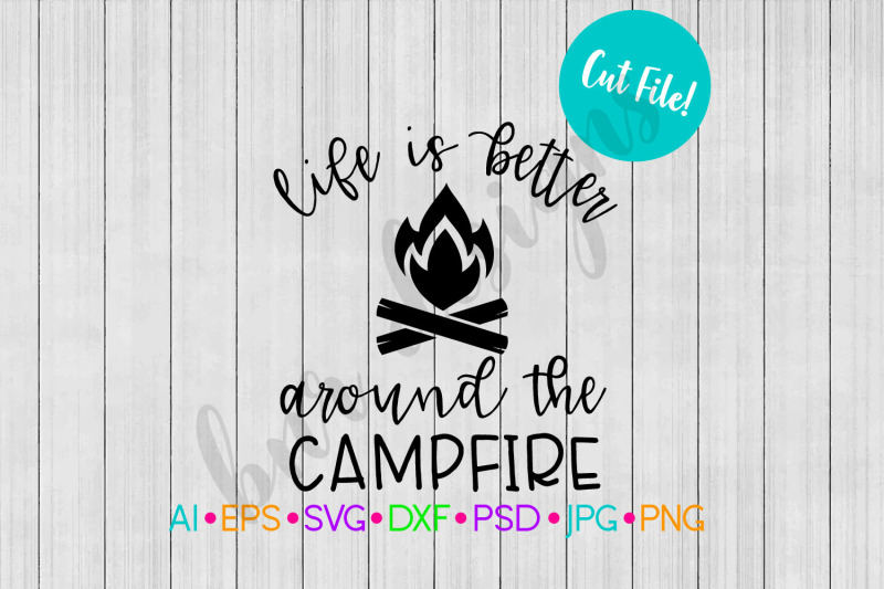 campfire-svg-camping-svg-svg-file-dxf