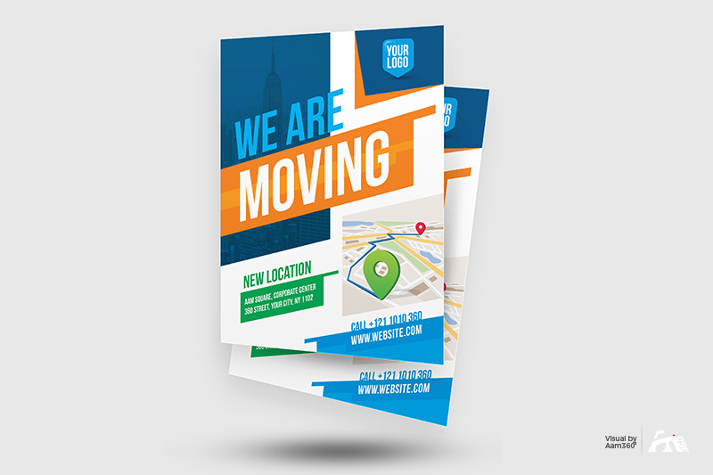 We Are Moving Flyer Template By Aam360 | TheHungryJPEG.com