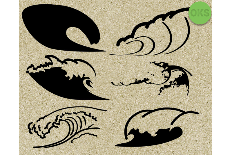 Download waves svg vector clipart for cricut By CrafterOks ...