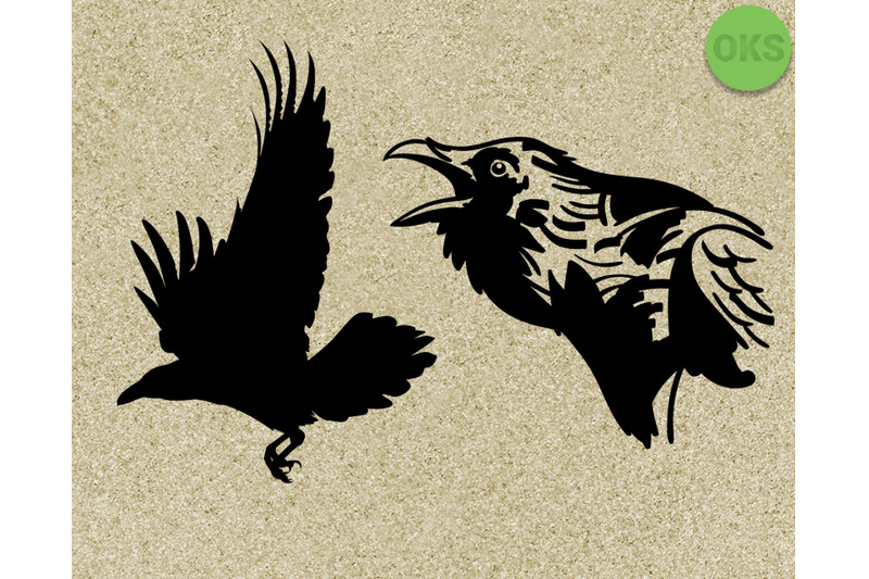 Download raven svg vector clipart download By CrafterOks ...
