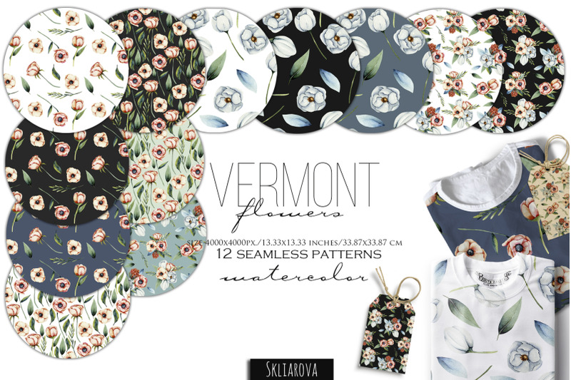 vermont-flowers-12-seamless-patterns