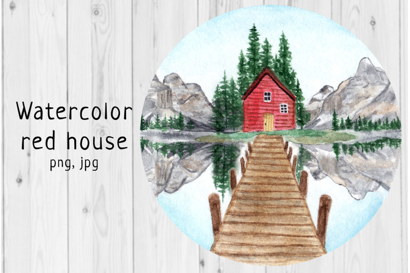watercolor-house
