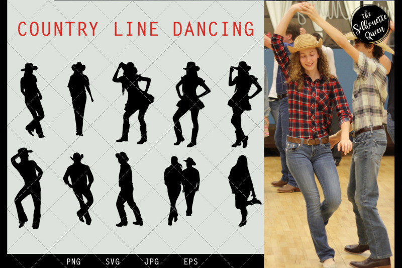 Download Country Line Dancing svg file, western svg cut file ...