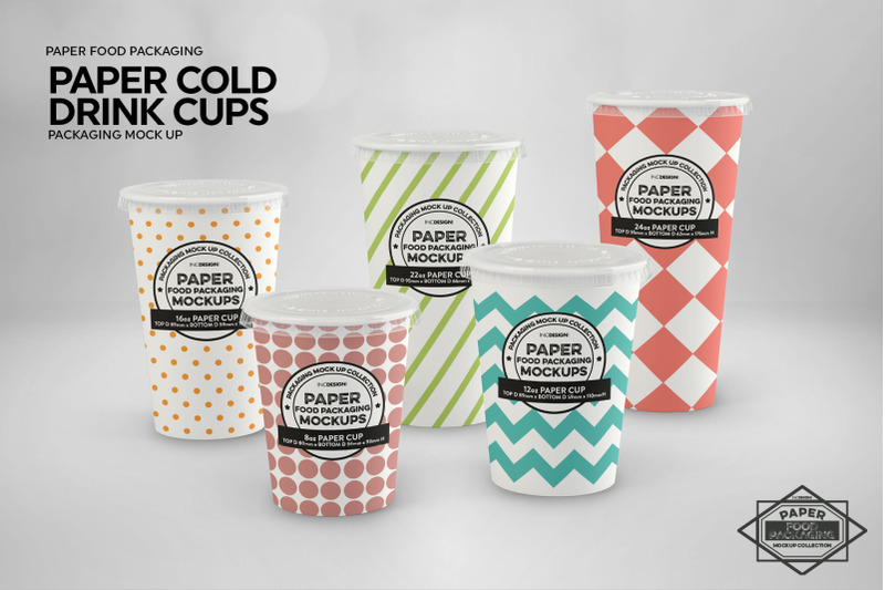Paper Hot Drink Cups Packaging Mockup - Design Cuts