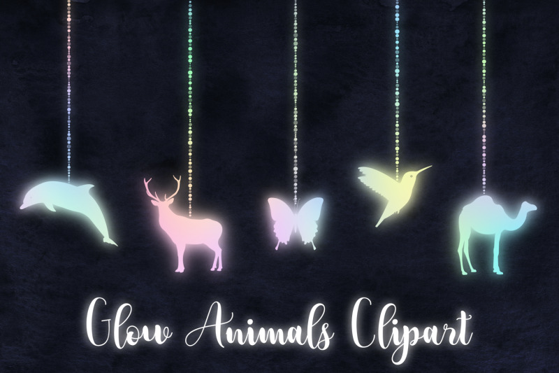glow-animals-sparkling-clipart