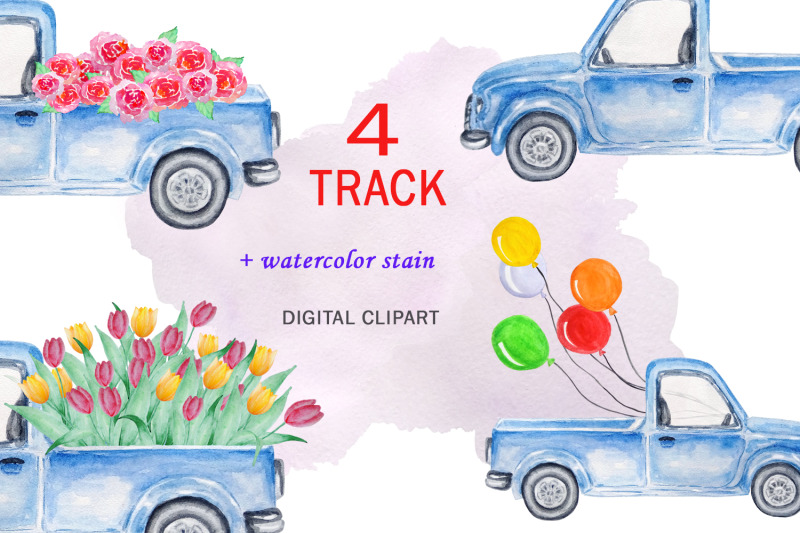 watercolor-blue-track-clipart