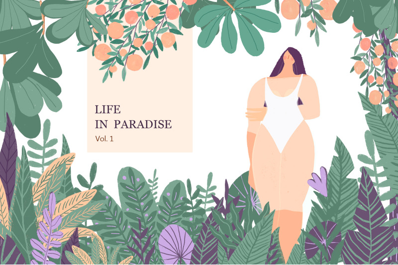 life-in-paradise-graphic-set