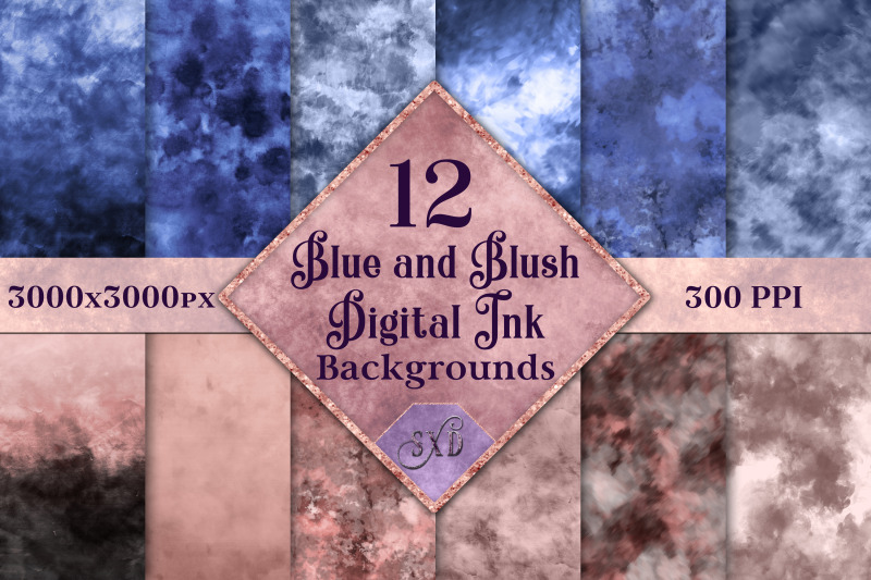 blue-and-blush-digital-ink-backgrounds-12-image-textures-set