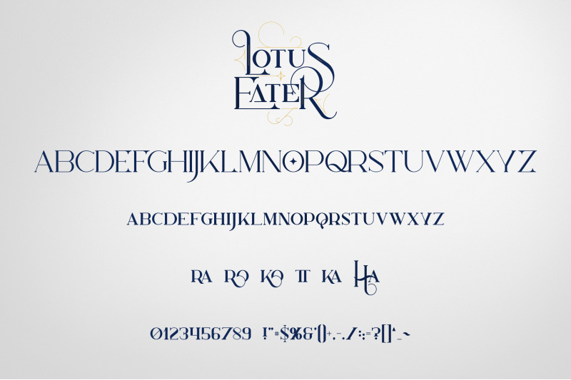 lotus-eater-vintage-font-extras