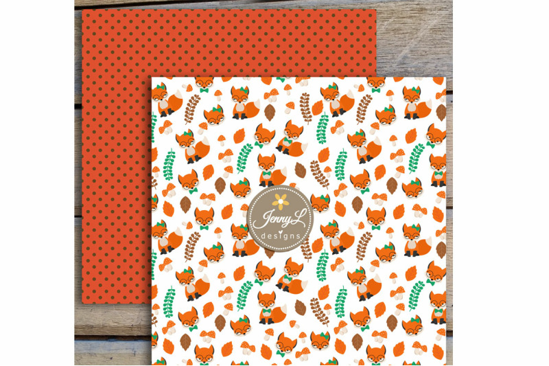 fall-fox-digital-papers-and-clipart
