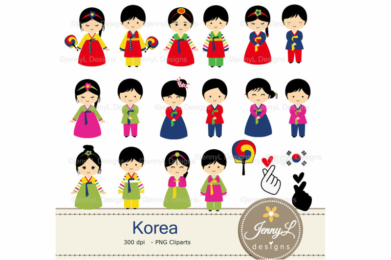 korea-digital-papers-and-clipart