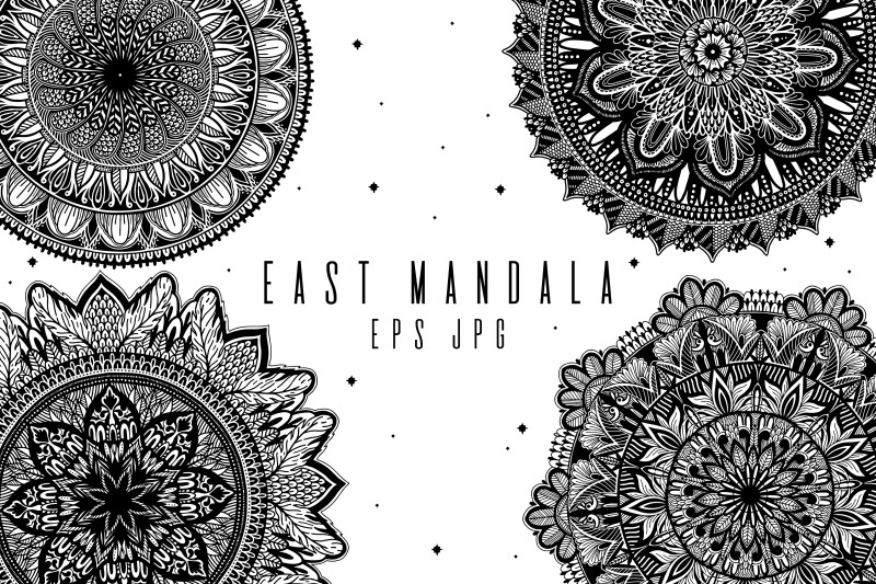 east-mandala-graphic-set