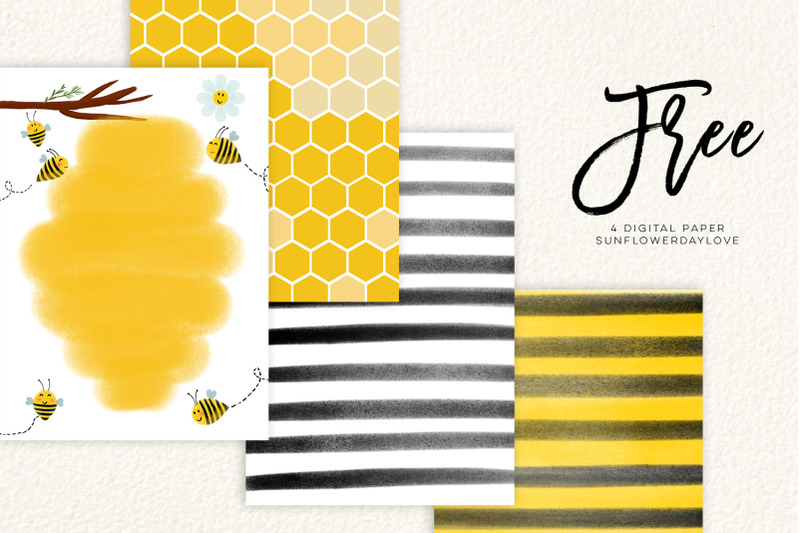 bee-clip-art-bees-illustration-honey-bee-clipart
