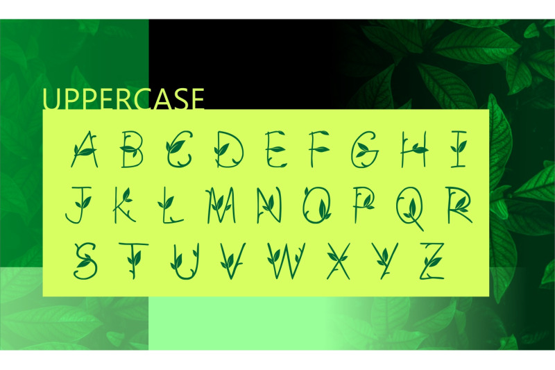 green-nature-font