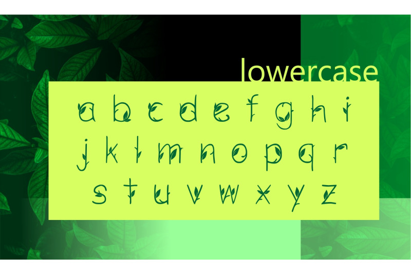 green-nature-font